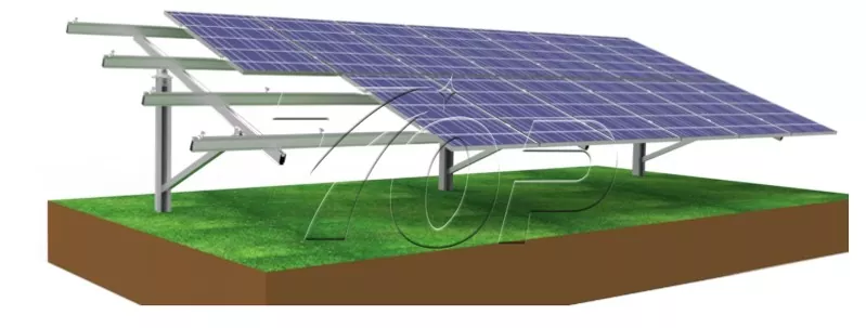 Single-Pile Ground Mounting System for Solar Panels